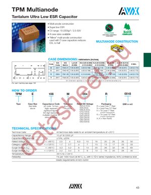 TPME106M050S0120 datasheet  